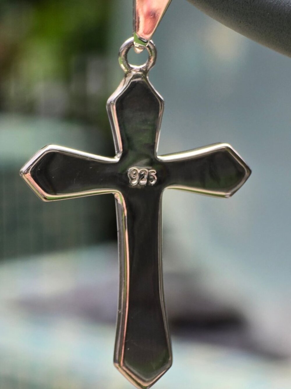 Peruvian Artistry ✦ Multi Gemstone Cross Pendant ✦ Sterling Silver 4.00ctw - Picture 10 of 12